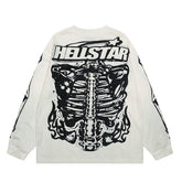 Hellstar Long Sleeve Shirts Hip-hop loose oversize